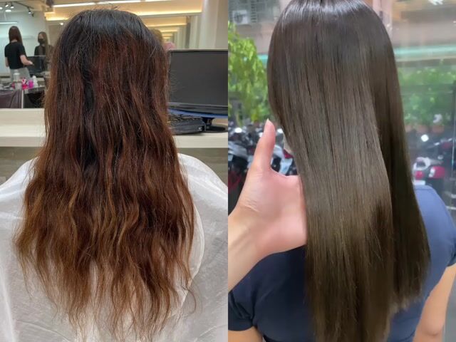 縮毛矯正燙作品，設計師 莎莎✂️，新北土城區New hair