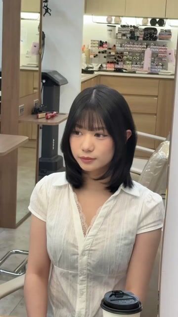 鎖骨層次+黑茶色作品，設計師 Nancy小寧，台北大同區KOMM hair中山南西