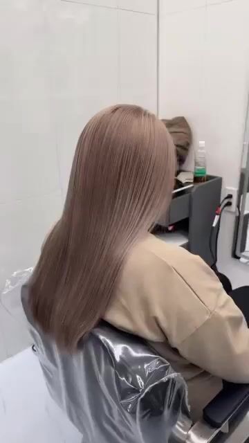 霧感奶茶作品，設計師 Poppy 罌粟，台北士林區髮首旗艦店 HK Salon