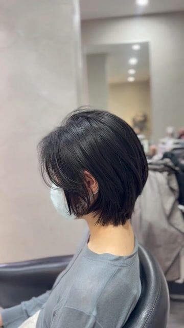 韓系層次短髮作品，設計師 Jay杰✂️，台北大安區貳肆24Hair Salon