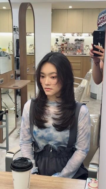 線條感層次剪作品，設計師 Nancy小寧，台北松山區KOMM hair微風店