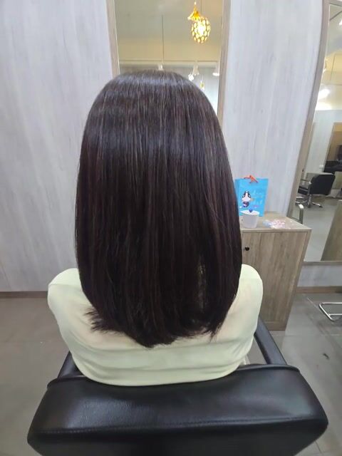 縮毛矯正作品，設計師 Seven髮型設計師，台北中山區Hs Hair Design