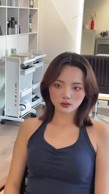韓系外翹作品，設計師 映慈 Ivy，台南東區貝蕾美髮室