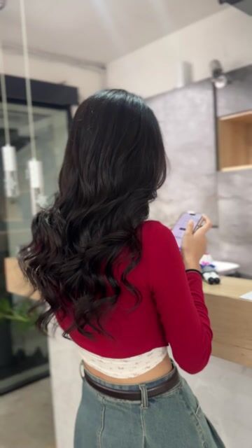 電棒燙作品，設計師 僑Chao，台北中山區Komm hair 松江店