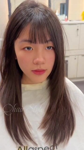 韓系層次作品，設計師 小Q，台南東區全方位髮藝東寧店