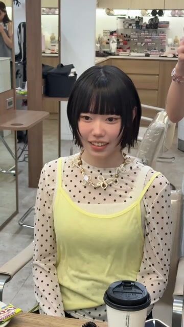 韓系短髮層次作品，設計師 Nancy小寧，台北大同區KOMM hair中山南西