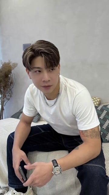 男士光線染作品，設計師 Gina，台北中山區Holly南西店