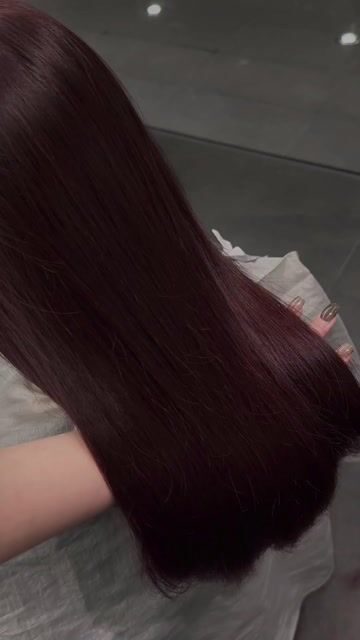 粉霧感棕色作品，設計師 Rosa，台北大安區Hair garden