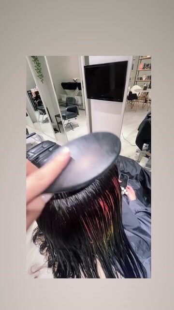 彩虹小馬內餡染作品，設計師 Bella，台南北區XU hair salon