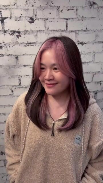 輪廓挑染 耳圈染 櫻花粉🌸