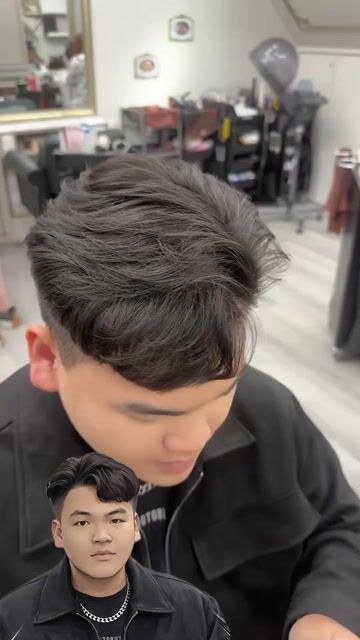 韓系側收紋理作品，設計師 小任Ren，高雄左營區Voso hair