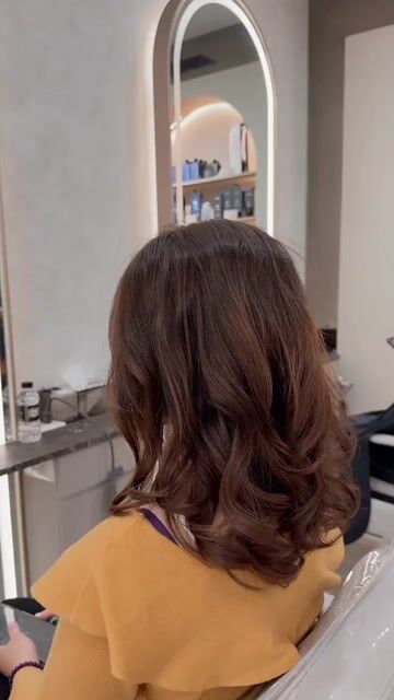 柔光水潤燙作品，設計師 TINA雅婷，台南東區Mindo Hair Salon 名度髮藝