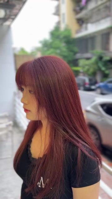 莓果色作品，設計師 Mila🪼，台北大安區W+Salon