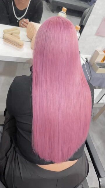 全漂粉色作品，設計師 GP大表哥，台南中西區QJ女王髮妝美學