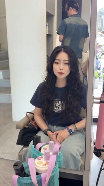 層次法式燙作品，設計師 阿軒，高雄左營區川hair styling