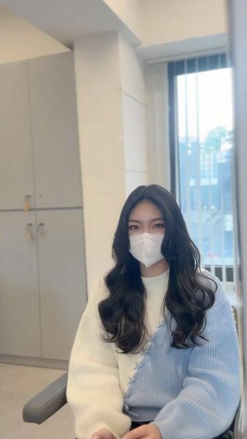 韓系捲髮作品，設計師 阿軒，高雄左營區川hair styling