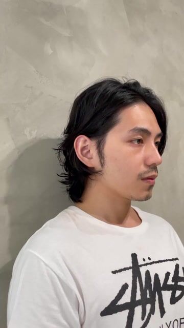 中長髮燙