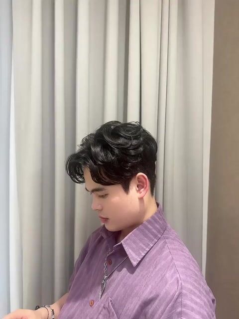 韓系波紋燙作品，設計師 陳駿，新北林口區Ventus hair