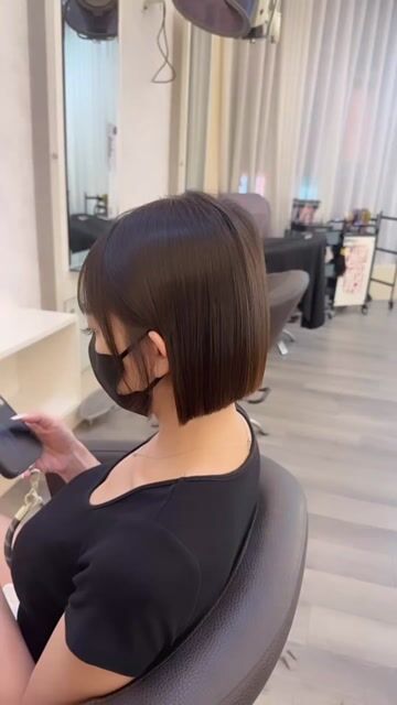 日系一刀切作品，設計師 虹儒，新北中和區Faith Salon