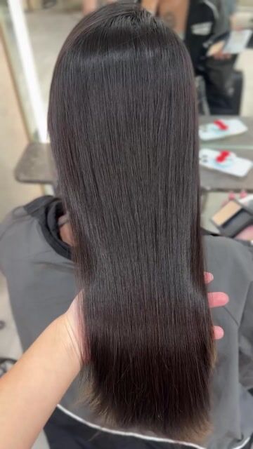 自然款縮毛矯正作品，設計師 萱鈺 Etta，台南北區再沙龍