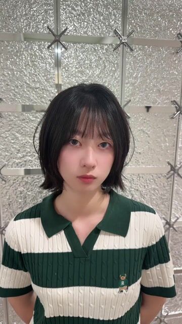 韓系短髮外翹作品，設計師 Ori/歐梨，台中北區裏hair台中店