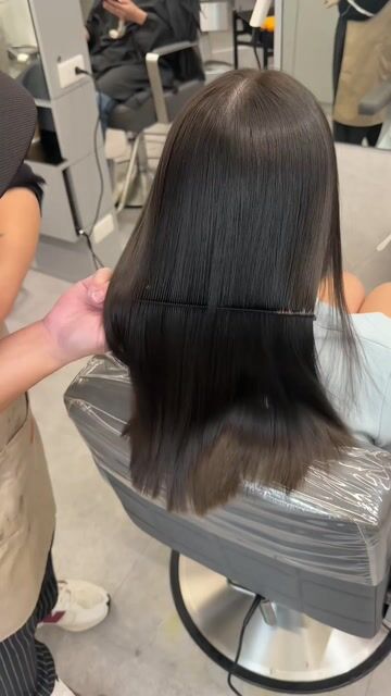 縮毛矯正/免漂髮色作品，設計師 阿軒，高雄左營區川hair styling