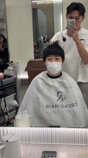 美式前刺作品，設計師 Enn，新北板橋區TREND HAIR JE 府中店