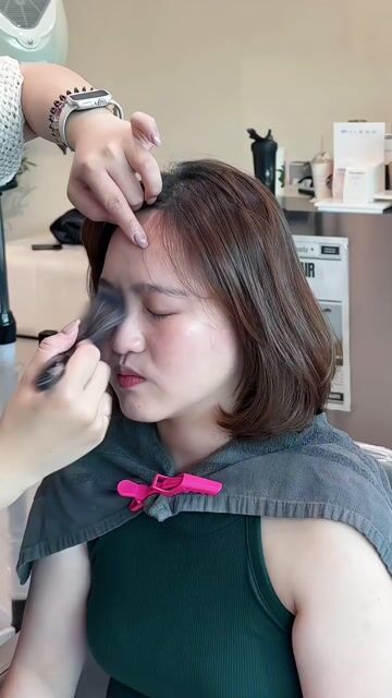 韓系內彎燙作品，設計師 Alina，台南中西區苒苒hair salon