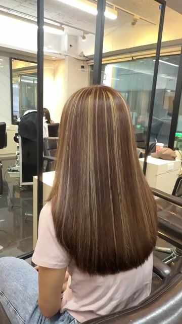 歐美線條染作品，設計師 Elsa，台北萬華區暖暖 Nuan Hair
