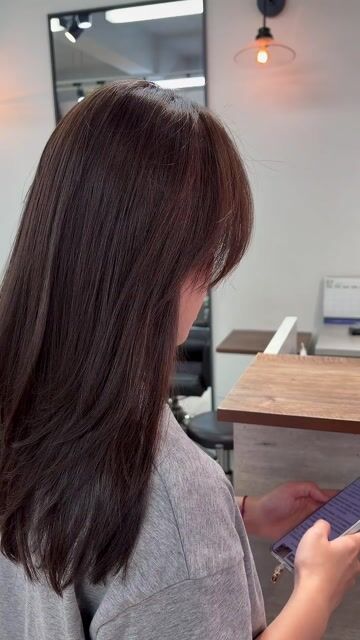 長髮中底層次作品，設計師 金金Vina，新北中和區Self salon