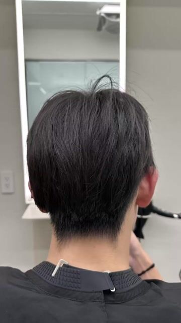 日系內縮頭型、隨撥捲度作品，設計師 Kevin Chan，台北大安區OKIII Hair Cafe Salon