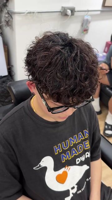 日系羊毛卷作品，設計師 Reno，新竹竹北市B1 barbershop