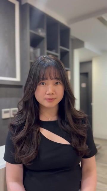 韓系層次感燙髮✨作品，設計師 Vera 宜鈞，台南東區Mindo Hair Salon 名度髮藝