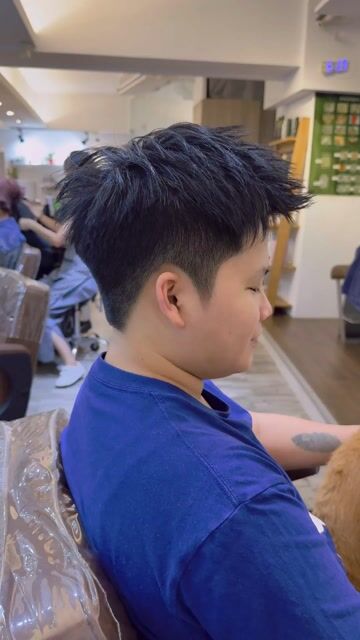 美式前刺作品，設計師 Hank - 漢克，新北新莊區莫凡 Hair Salon