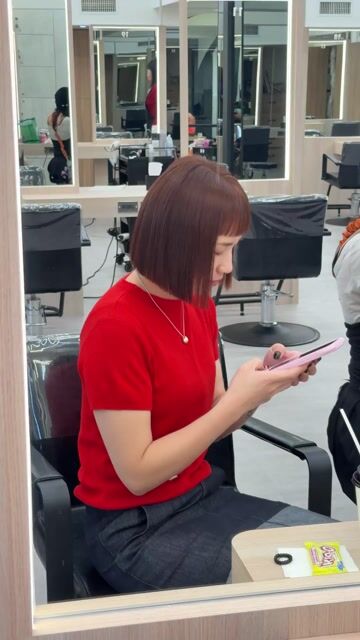 齊短&暖霧感髮色作品，設計師 Nancy小寧，台北大同區KOMM hair中山南西