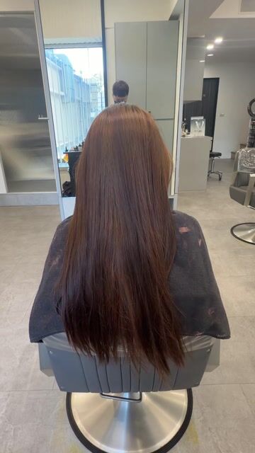 縮毛矯正作品，設計師 阿軒，高雄左營區川hair styling
