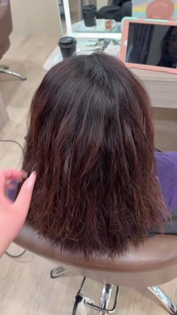 柔光縮毛矯正作品，設計師 Gina🎀，新北板橋區Faith 板橋店