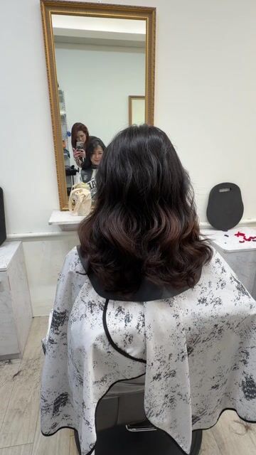韓系慵懶捲髮作品，設計師 IRIS🤍，新北板橋區Good day hair salon好日子沙龍