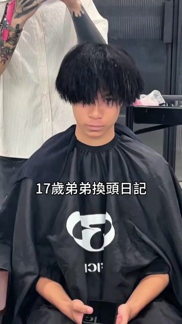 男士縮毛矯正作品，設計師 泰勒，台中北區O3O一中中二店