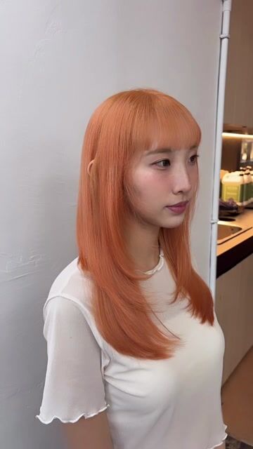 淡橘層次剪作品，設計師 Belly台北設計師🍓，台北中正區Nooa Hair