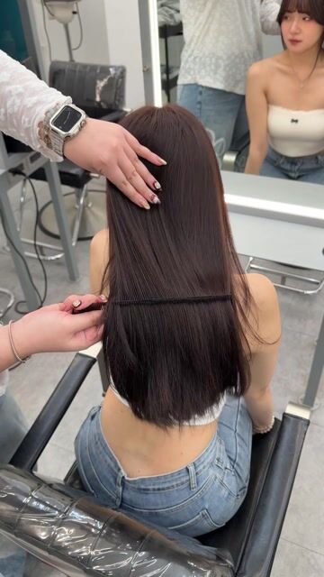 霧感髮色作品，設計師 Qin，台北信義區Komm hair