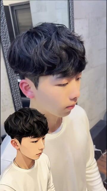 韓系捲髮作品，設計師 Alan (ParTake Hair)，台中西屯區派緹克髮型設計