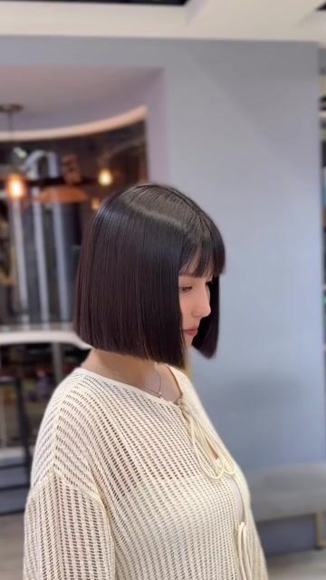 超整齊一刀切短髮作品，設計師 Susu，台北中山區Lifeart （松江一店）