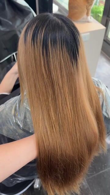 免漂橘棕色✨作品，設計師 Elsa，台北萬華區暖暖 Nuan Hair