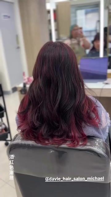 雙色染～內餡染作品，設計師 MICHAEL，新北永和區DAVIE HAIR SALON