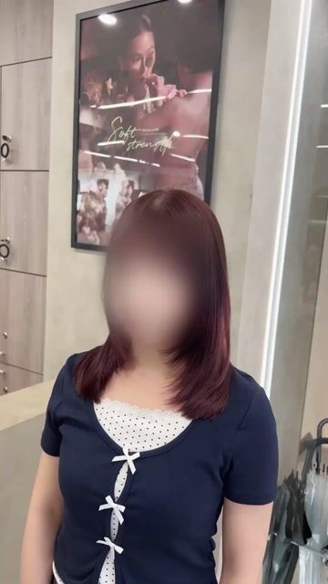 層次剪+紅棕色作品，設計師 Ruby，台北中山區Epoch南京